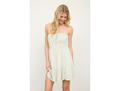 Blu Pepper Women's Ruffle Hem Strapless Mini Dress