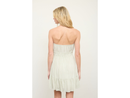 Blu Pepper Women's Ruffle Hem Strapless Mini Dress