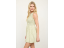 Blu Pepper Women's Gingham Smocked Top Tank Mini Dress