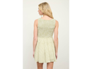 Blu Pepper Women's Gingham Smocked Top Tank Mini Dress
