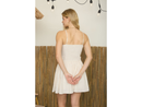 Blu Pepper Women's Spaghetti Strap Basque Waist Mini Dress