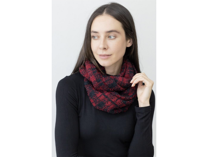 Clovered Accessories Cozy Plaid Infinity Scarf
