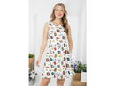LA Soul Women's V-Back Day Dress w/ Tie