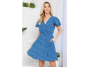 LA Soul Women's Surplice Skater Dress