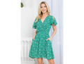 LA Soul Women's Surplice Skater Dress