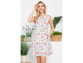 LA Soul Women's V-Back Day Dress w/ Tie