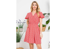 LA Soul Women's Surplice Skater Dress