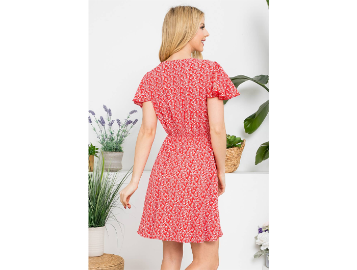 LA Soul Women's Surplice Skater Dress