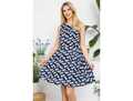 LA Soul Women's V-Back Day Dress w/ Tie