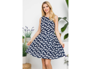 LA Soul Women's V-Back Day Dress w/ Tie