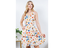LA Soul Women's V-Back Day Dress w/ Tie