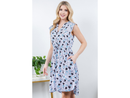 LA Soul Women's Split Neck Tie Waist Sleeveless Dress