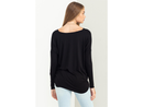 Double Zero Women's Long Sleeve V-Neck Surplice Top