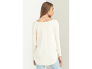 Double Zero Women's Long Sleeve V-Neck Surplice Top
