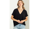 Double Zero Women's V-Neck Surplice Top