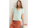 Double Zero Women's V-Neck Surplice Top