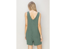 Double Zero Women's V-Neck Pocket Romper