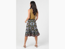 Nostalgia Women's Tie Waist Ruffle Skirt