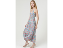 Angie Women's Open Back Tiered Maxi Dress