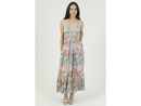 Angie Women's Open Back Tiered Maxi Dress