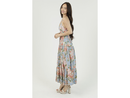 Angie Women's Open Back Tiered Maxi Dress