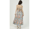 Angie Women's Open Back Tiered Maxi Dress