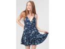 Angie Women's Embroidered Tie Back Spaghetti Strap Dress