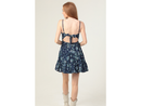 Angie Women's Embroidered Tie Back Spaghetti Strap Dress