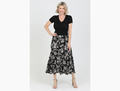 Nostalgia Women's Asymmetric Fit & Flare Maxi Skirt