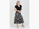 Nostalgia Women's Asymmetric Fit & Flare Maxi Skirt