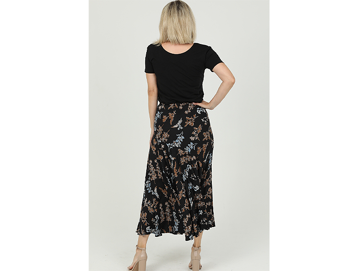 Nostalgia Women's Asymmetric Fit & Flare Maxi Skirt