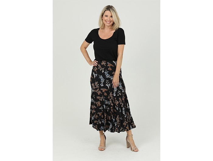 Nostalgia Women's Asymmetric Fit & Flare Maxi Skirt