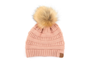 C.C Women's Fur Pom Beanie
