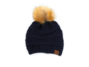 C.C Women's Fur Pom Beanie