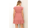 Hyfve Women's Raglan Sleeve Tiered Mini Dress
