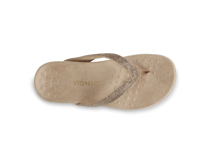 Vionic Women's Dillon Shine Toe Post Sandal