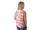 Old Ranch Women's Kassie Split Neck Printed Tank Top