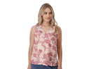 Old Ranch Women's Kassie Split Neck Printed Tank Top
