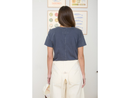 Blu Pepper Women's Exposed Seam Short Sleeve Tee