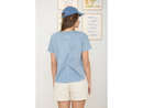 Blu Pepper Women's Exposed Seam Short Sleeve Tee