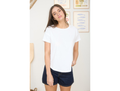 Blu Pepper Women's Exposed Seam Short Sleeve Tee