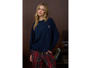 Blu Pepper Women's Teddy Embroidered Pullover Sweatshirt