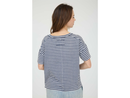 Blu Pepper Women's Acid Washed Striped Tee