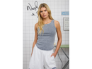 Blu Pepper Women's Washed Rib Knit Tank Top