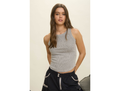 Blu Pepper Women's Washed Rib Knit Tank Top