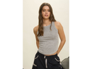 Blu Pepper Women's Washed Rib Knit Tank Top
