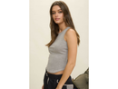 Blu Pepper Women's Washed Rib Knit Tank Top