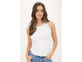 Blu Pepper Women's Washed Rib Knit Tank Top