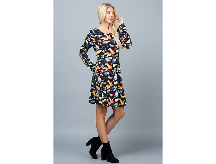 LA Soul Women's Long Sleeve Sweater Dress