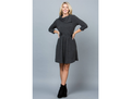 LA Soul Women's 3/4 Sleeve Cowl Neck Sweater Dress